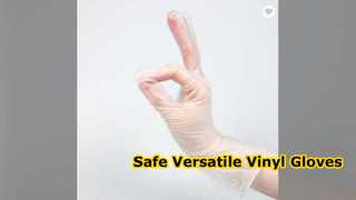 Guantes de vinilo Azul Negro Transparente Food Safe DJ
