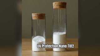 Nano dióxido de titanio hidrofilicidad protección UV