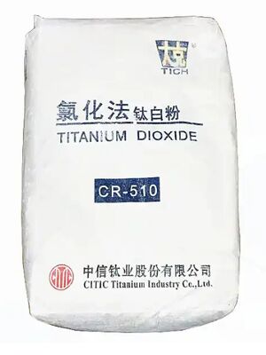 Dióxido de titanio CR-510 proceso de cloruro de rutilo con alta fuerza tintórea y tono azulado para recubrimientos y plásticos