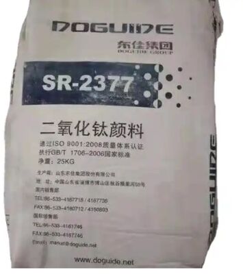 Dióxido de Titanio Rutilo SR-2377 Tio2 con Alta Acromaticidad, Blancura Superior y Durabilidad Media