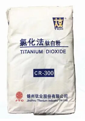 Dióxido de titanio rutilo CR-300 Proceso de cloruro con estabilidad UV, alto blancura y poder cubriente para papel