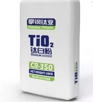 Dióxido de titanio rutilo Panzhihua CR-350, proceso de cloruro, grado con alto brillo, resistencia a la intemperie y excelente dispersabilidad