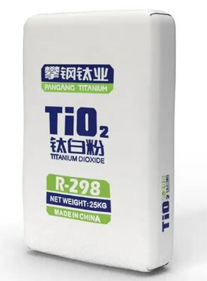 Pigmento de dióxido de titanio rutilo Pangang R-298 con alto brillo, fuerte poder reductor de tinte y baja absorción de aceite