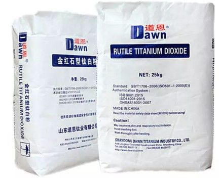 Dawn Titanium R-2195 Rutilo TiO₂ con certificado de prueba de seguridad CPSIA, contenido de plomo no detectado y ftalatos restringidos no detectados