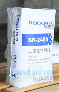 Dongjia SR-2400 Rutilo pigmento de dióxido de titanio con alta blancura superior resistencia al clima y excelente dispersión