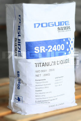 Dongjia SR-2400 Rutilo pigmento de dióxido de titanio con alta blancura superior resistencia al clima y excelente dispersión