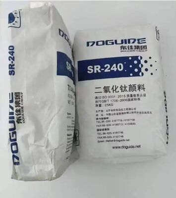 SR-240 Tio2 Dióxido de titanio rútil con alta blancura, excelente dispersión y alta densidad de volumen para el masterbatch