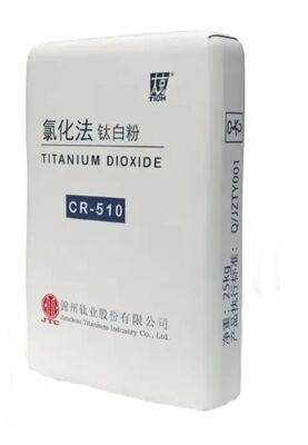 Dióxido de titanio CR-510 proceso de cloruro de rutilo con alta fuerza tintórea y tono azulado para recubrimientos y plásticos