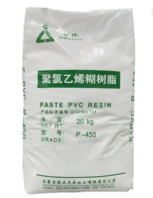 Resina de PVC en emulsión grado pasta P450 con valor K de 65 para excelente espumabilidad y bajo peso molecular