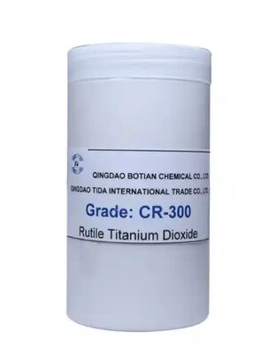 Dióxido de titanio rutilo CR-300 Proceso de cloruro con estabilidad UV, alto blancura y poder cubriente para papel