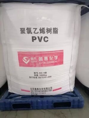 SG5 Resina de PVC en suspensión con valor K 66-68 Bajo contenido volátil ≤ 0,40% y alta densidad aparente ≥ 0,42 g/ml
