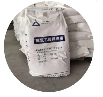 Resina de PVC de grado de pasta Junzheng P-440 con bajo contenido volátil de valor K 75 y grado de polimerización medio