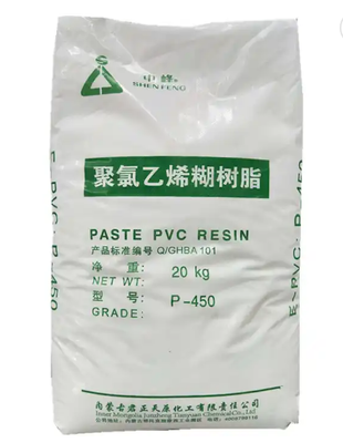 Junzheng P-450 Resina de PVC de grado de pasta con valor K-65 de bajo contenido volátil y viscosidad de pasta controlable