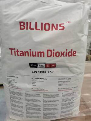 LB Group BILLIONSTM BLR-698 Dióxido de titanio rutilo con doble recubrimiento Zr-Al, partículas ultrafinas y baja absorción de aceite para una dispersión superior