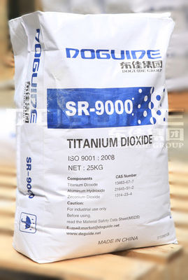 DOGUIDE GROUP SR-9000 Dióxido de titanio rutilo con recubrimiento de zirconio y aluminio para una alta blancura y una excelente dispersión en el agua