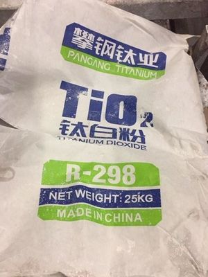 Grupo Pangang R-298 Dióxido de titanio rútil con alto contenido de TiO2, excelente dispersibilidad y bajo contenido volátil