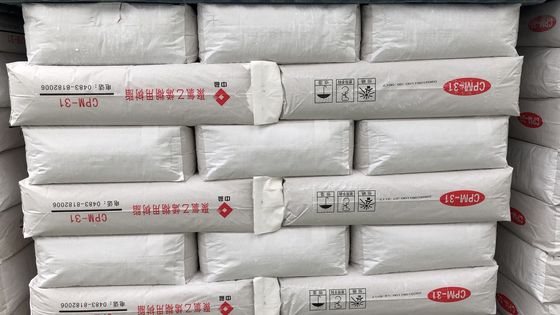 Resina de pasta de PVC Jilantai CPM-31 con partículas de impureza muy baja ≤ 20 pcs, blanqueza térmica ≥ 95% y grado de polimerización 1200-1400
