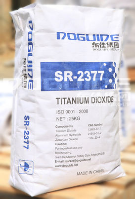 SR-2377 Doguide Dióxido de Titanio TiO2 con 93.0% de Contenido de TiO2, 97.0% de Contenido de Rutilo y Recubrimiento Inorgánico de Zr.Al