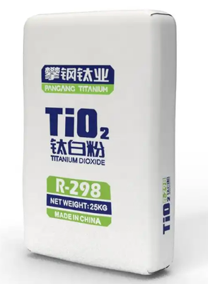 Pangang R-298 Pigmento de dióxido de titanio de grado rutilo con alta pureza de TiO2, excelente dispersibilidad y bajo contenido de volátiles